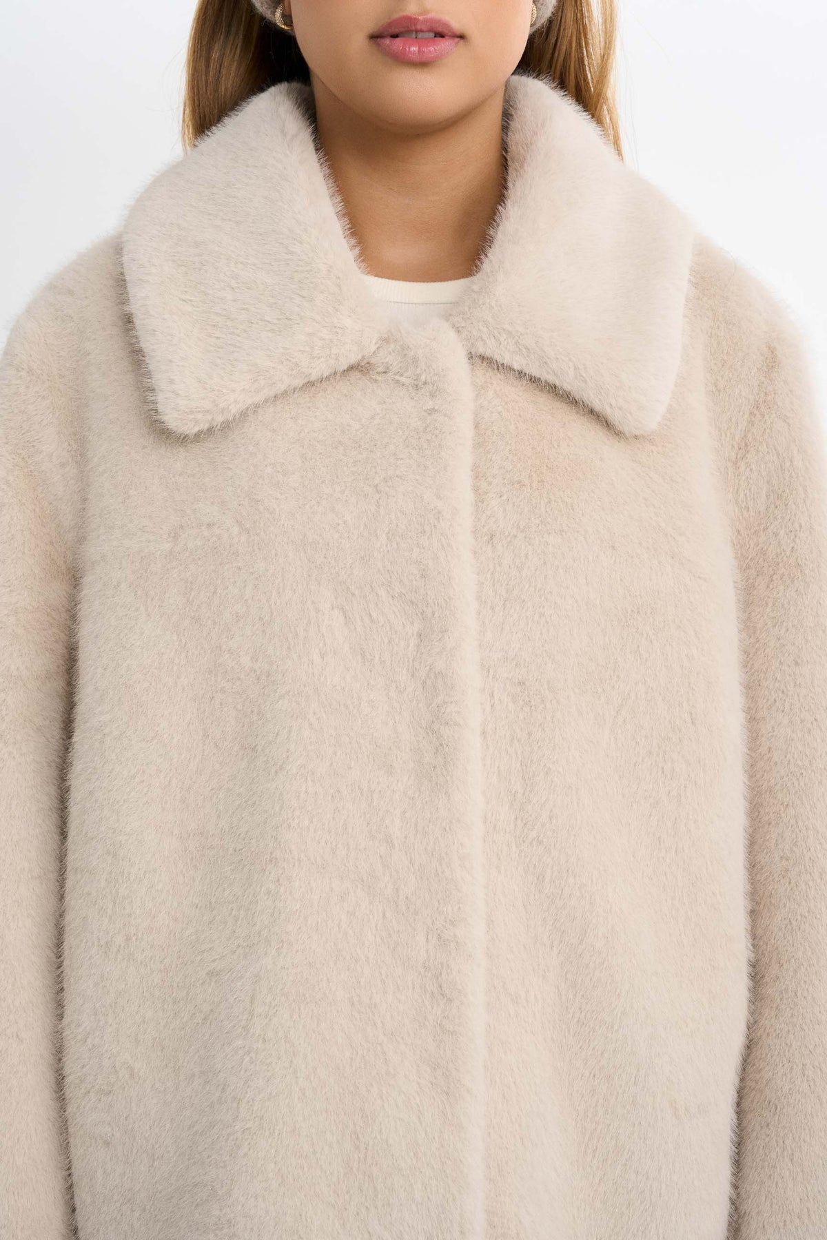 Courchevel, veste en fausse fourrure