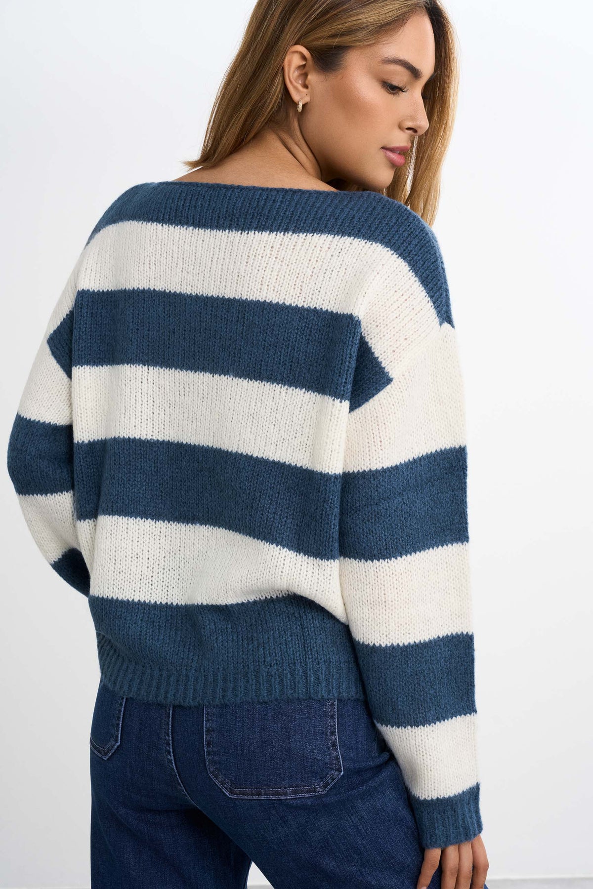 Pull rayé tricoté